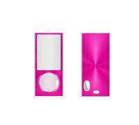 Apple iPod Nano 5th Gen 2 Piece Snap On Hard Case Cover Screen Protector Guard (Hot Pink)
