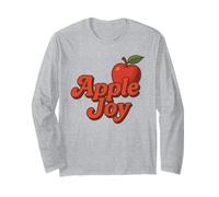 Apple Joy red Fruit Leaf Autumn Style Long Sleeve T-Shirt