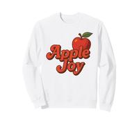 apple joy red fruit leaf autumn style Sweatshirt
