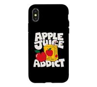 Apple Juice Minimalist Badge Patch Case for iPhone X/XS