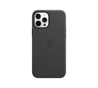 Apple Leather Case with MagSafe (for iPhone 12 Pro Max) - Black - 6.68 inches