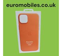 Genuine Brand New Sealed iPhone 14 Plus Leather Case with MagSafe Orange
