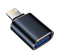 Apple Lightning to USB Adapter for Camera, USB 3.0 OTG Cable for iPhone/iPad to Connect Card Reader, USB Flash Disk Reader, USB Flash Drive, Keyboard, Mouse, Hubs