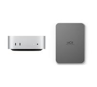 Apple Mac mini Desktop Computer with Lacie Mobile Drive Secure 2TB