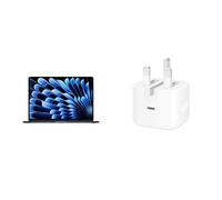 Apple MacBook Air 15.3-inch with M5 chip: Liquid Retina Display, 16GB Unified Memory, 1TB SSD, 12MP Center Stage Camera, Wi-Fi 7; Midnight; Apple 40W Dynamic Power Adapter with 60W Max