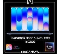 Apple 13-inch MacBook Neo (2026) - A18 Pro chip with 6-core CPU and 5-core GPU, 8GB, 512GB SSD, Touch ID - Indigo