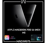 Apple MacBook Pro, M5, 16GB RAM, 10 Core GPU, 1TB, 2025 - Silver, Silver