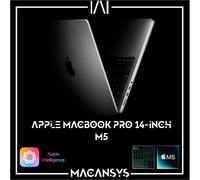 Apple MacBook Pro, M5, 24GB RAM, 10 Core GPU, 1TB, 2025 - Space Black, Black