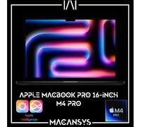 Apple MacBook Pro 16-inch : M4 Pro chip with 14‑core CPU and 20‑core GPU, 48GB, 512GB SSD - Space Black