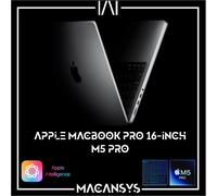 Apple MacBook Pro 16-inch : M5 Pro chip with 18-core CPU and 20-core GPU, 24GB, 1TB SSD - Space Black