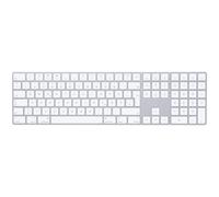 Apple Magic Keyboard with Numeric Keypad - Bluetooth, Rechargeable, British English, Silver - Compatible with Mac, iPad & iPhone, New