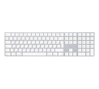 Apple Magic w/ Numeric Keypad keyboard Universal Bluetooth QWERTY Russian Silver, White