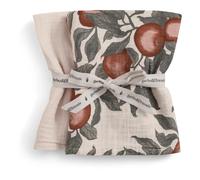 Garbo & Friends - Pomme Muslin Blankets 2-pack, 60x60 cm - Red