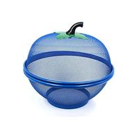 Apple Mesh Fresh Fruits Basket, Kitchen Apple Fruit and Vegetable Bowl Basket 28.5cm, Apple Shaped Mesh Fruit Basket with Lid - Random Colours