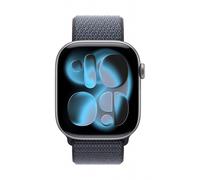 Apple MFFH4ZM/A smart wearable accessory Band Blue Nylon, Recycled polyester, Spandex