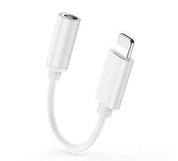 [Apple MFi Certified]2 Pack iPhone 3.5mm Headphone Adapter, Lightning to 3.5mm Earphone Jack Adapter Aux Audio Dongle Converter for iPhone 14/13/12/11/11 Pro/XR/X/XS/8/7/7Plus (1)