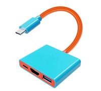 [Apple MFi Certified] 3 in 1 USB C to HDMI 8K@30Hz Adapter for iPhone 17/16/15, Type-C to HDMI Cord with 100W PD & USB 3.2 Port, Compatible with MacBook Pro/Air iPad Pro to TV Projector Monitor