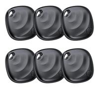 [Apple MFi Certified] Air Tags-6 Pack, Bluetooth GPS Tracker Tag Item Finders for Apple Find My (iOS Only), Anti-Lost Airtag for Travel, Key Finder Smart Tag for Luggage, Bag, Wallet and More, Black
