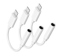 [Apple MFi Certified] Apple Lightning to 3.5 mm Headphone Jack Adapter for iPhone, 3 Pack iPhone Headphone Adaptor 3.5mm Aux Audio Converter Adapter Dongle Compatible with iPhone 14 13 12 11 XS XR X 8