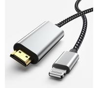 [Apple MFi Certified] Apple Lightning to HDMI Cable Adapter, 1080P Lightning to Digital AV Adapter Sync Screen Connector Compatible for iPhone 14 13 12 11 Pro Max XS XR X 8 to HD TV Projector Monitor