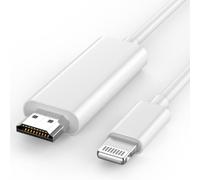 [Apple MFi Certified] Apple Lightning to HDMI Cable Adapter 6FT | 1080P Lightning to Digital AV Adapter Sync Screen Connector for iPhone 14 13 12 11 Pro Max XS XR X to HD TV Projector Monitor