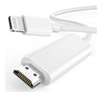 [Apple MFi Certified] Apple Lightning to HDMI Cable Adapter for iPhone to TV, 1080P Lightning to Digital AV Adapter Sync Screen Connector for iPhone 14 13 12 11 Pro Max XS XR X to TV Projector Monitor