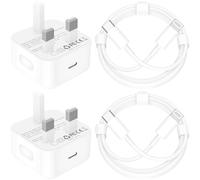 [Apple MFi Certified] iPhone 14 Charger Fast Charge, Rombica 4Pack 20W USB C Dynamic Power Adapter Type C Wall Charger Block with 6FT Type C to Lightning Cord for iPhone 14 13 12 11 Pro XS XR X 8 iPad