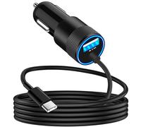 [Apple MFi Certified] iPhone 16 Car Charger Fast Charging, Rombica 4.8A USB-C Car Power Cigarette Lighter USB Charger Adapter with 6FT Type-C Cable for iPhone 16 Pro Max/15/15 Pro/Galaxy S24/S23/Pixel