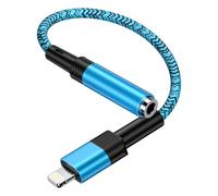 Apple MFi Certified iPhone Aux Adapter - Audio Cable Jack Adaptor Dongle Compatible with iPhone 14/13/12/11/XR/XS/Max/X/8/7/6 iPad