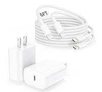 [Apple MFi Certified] iPhone Fast Charger,Phone 14 Fast Charger USB C Wall Charger with 2-Pack 6FT Fast Charging Braided Cable Compatible with iPhone 14 ProMax/14 Plus/13 Mini/13/12/11/X/XR