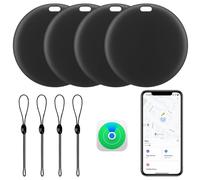 [Apple MFi Certified] LBPRT Airtag Tracker 4 Pack, Smart Item Finder Air Tag Work with Apple Find My (iOS Only, Android not Supported), Key Locator for Bag/Luggage Suitcase/Wallet. Replaceable Battery