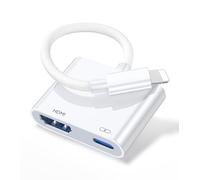 [Apple MFi Certified] Lightning to HDMI Digital AV Adapter,1080P Sync Screen Digital Audio AV HDMI Adapter Converter Charging Port for iPhone, iPad, iPod on HD TV/Projector/Monitor, Support All iOS