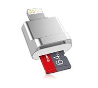 Apple MFi Certified Lightning to Micro SD Card Reader for iPhone, iPad - Supports iOS 13, exFAT & FAT32