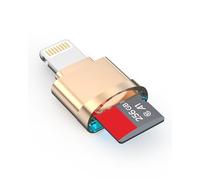 [Apple MFi Certified] Micro SD Card Reader for iPhone iPad,Lightning to Micro SD/TF Card Reader Viewer Adapter Memory Card Reading for iPhone 14/13/12/Pro Max/11/X/XR/8/7 Support iOS 16 17 System