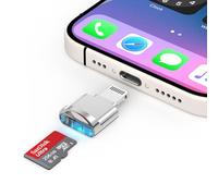 [Apple MFi Certified] Micro SD Card Reader for iPhone, Lightning to Micro SD/TF Card Reader Viewer Micro SD Card Adapter for iPhone 14 13 12 11 Pro Max XS XR X 8 iPad, Support iOS 17 and exFAT & FAT32