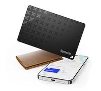 [Apple MFi Certified] Syntech Airtag Card Wallet Tracker, Rechargeable Smart Finder Works with Apple Find My (iOS only), IP67 Waterproof Bluetooth Air Tag Trackers Card for Wallet, Passports, Luggage