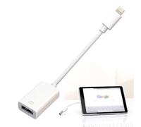 Apple MFi Certified to USB Adapter for Camera, MIDI Keyboards, Ethernet Hubs, and Card Readers - Compatible with iPhone and iPad - White