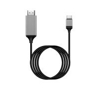 [Apple MFi Certified] USB C to HDMI Adapter for iPhone 15, 4K@60Hz USB 3.1 Type-C to HDMI for Home Office,Thunderbolt 3/4 Compatible with MacBook Pro/Air,Mobile Phone,iPad,Laptop,Computer (Black)