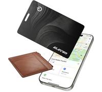 [Apple MFi Certified] Wallet Tracker Card with Apple Find My, Wireless Charging, 0.07" Ultra-Thin Item Finder, IP68 Waterproof, Bluetooth Tracker Smart Card for Wallet, Passport, Luggage (iOS Only)