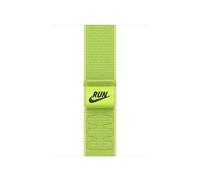 Apple Nike Sport Loop Band Green Nylon. Recycled polyester. Spandex