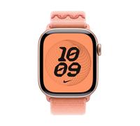 Apple Nike Sport Loop Band Pink Nylon. Recycled polyester. Spandex