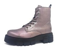 Apple of Eden Metallic Goat Women's Shoes Lace-Up Boots Multicoloured Leisure, Orion, 5 UK