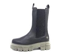 Apple of Eden Velvet Smooth Women's Shoes Boots Black Casual, Khaki Outsole Black, 6 UK