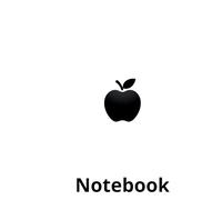 Apple on my notebook, 6" x 9", 120 pages, versatile & portable: Harcover - Blank Pages for Notes, Sketches, Drawings & Memos - Gifts