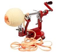 Apple Peeler and Corer - Durable Heavy Duty Chrome Cast Iron w Powerful Countertop Suction, Hand Crank for Fruits, Potatoes or Veggies, Fall Picking Season- Thanksgiving Pie Dessert Baking, Xmas Gift
