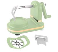 Apple Peeler and Corer for Apple Pear Citrus Manual Rotating Kitchen Gadget Includes 1 Bla des Replacements and 1 Apple Corer/Slicer (Green)