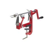 Apple peeler and corer with Powerful clamp base Apple peeler slicer corer with stainless steel blades for pears potato peelers (Red)