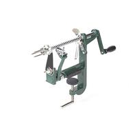 Apple peeler and corer with Powerful clamp base Apple peeler slicer corer with stainless steel blades for pears potato peelers (Green)