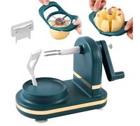 Apple Peeler, Potato Peeler Slicer Corer, Stainless Steel Apple Peeler, Kitchen Peeling Tool for Vegetable Fruit Potato (Dark Green)