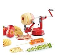 Apple Peeler Slicer Corer, Stainless Steel with Suction Base and Non-slip Hand Crank for Easy Fruit and Vegetable Preparation, Ideal for Fall Picking and Seasonal Gifts